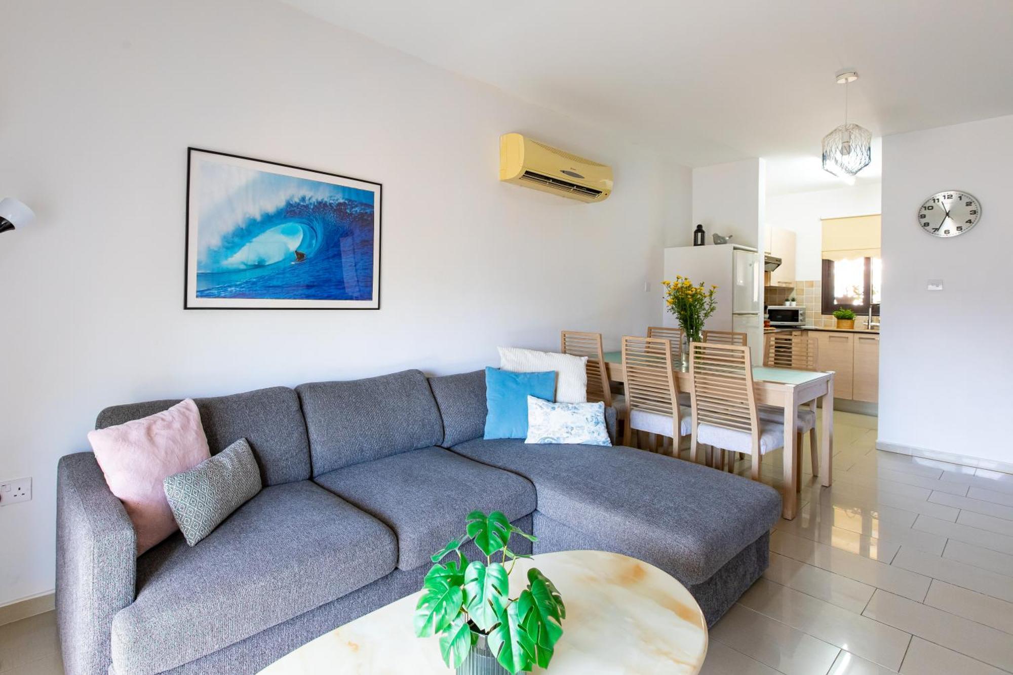 Tranquil Kyklades Bc6, Walk To Beach Paralimni Ngoại thất bức ảnh